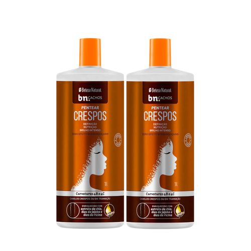Kit Creme de Pentear Cachos Crespos 1l (2 itens) | bn.Cachos Kit Creme de Pentear Cachos Crespos 1l (2 itens) | bn.Cachos